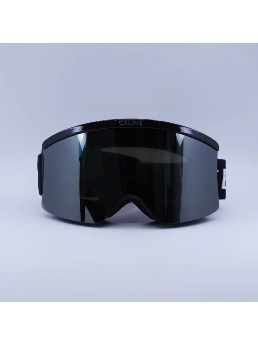 Celine CL40302U SKI MASK 01C Black Shield Frame, Grey Mirror Lenses